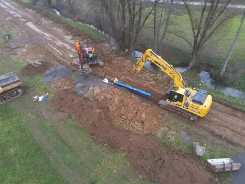 Flavion - Autoroute de l'eau pour l'INASEP en province de Namur