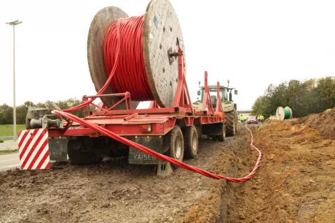 Jemeppe-sur-Sambre - Voiries et raccordements pour un parc d'éoliennes à Spy