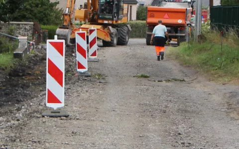 Travaux de voirie à Hingeon