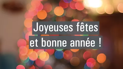 Joyeuses fêtes : rendez-vous à la rentrée !