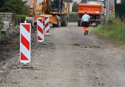 Travaux de voirie à Hingeon