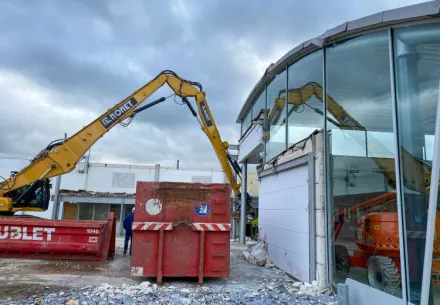 Fosses-la-Ville - Nonet s'occupe de la démolition au garage Mazuin