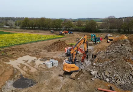 Ciney-Hamois: la force de notre Groupe accélère un chantier colossal